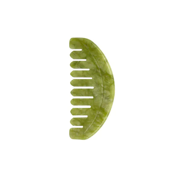 8.2cm Round Jade Comb