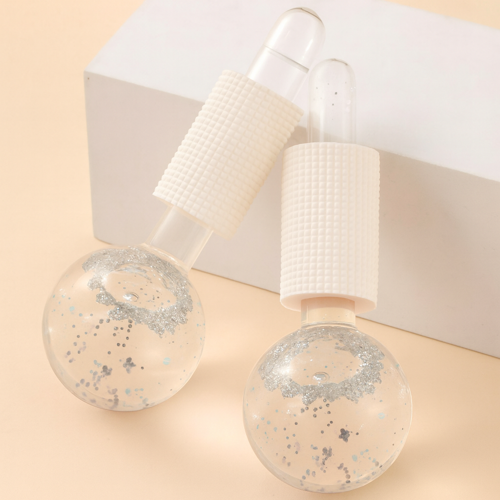 Pack Of 2 – Silver Facial Ice Rollers