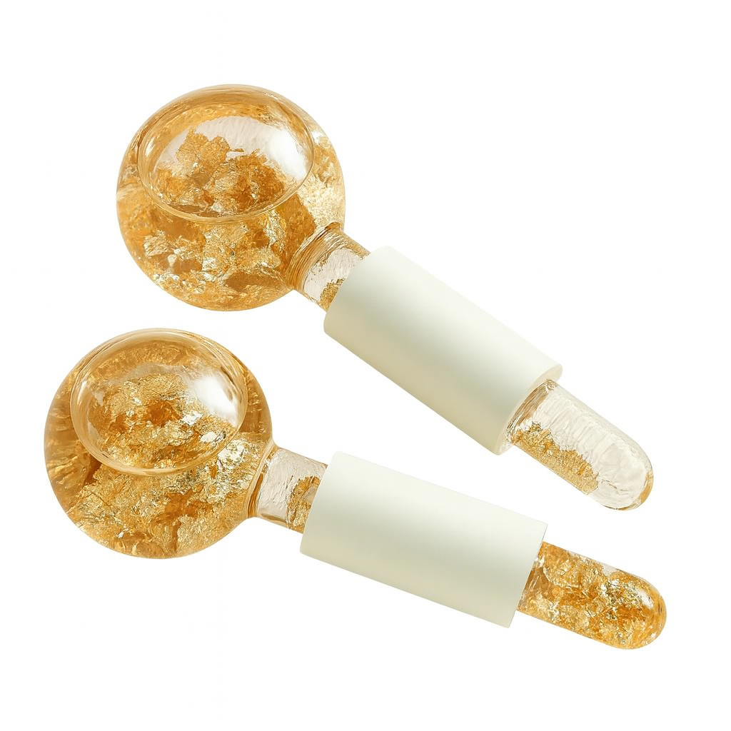 Pack Of 2 – Gold Facial Ice Rollers