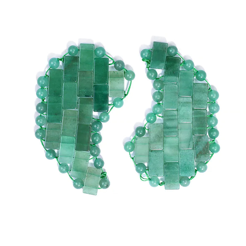 Green aventurine cooling eye masks