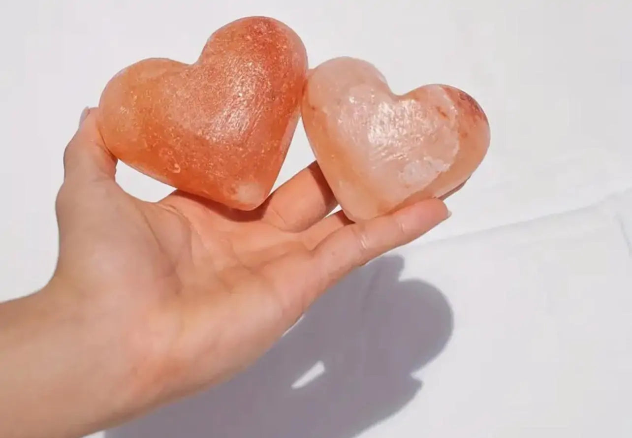Himalayan Salt Therapy Massage Heart Shape – Pack of 2