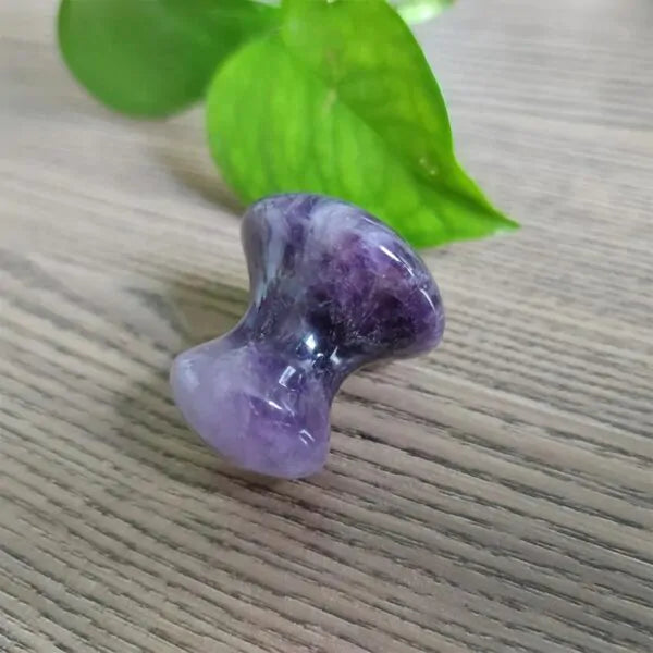 Mushroom Shape Amethyst Gua Sha