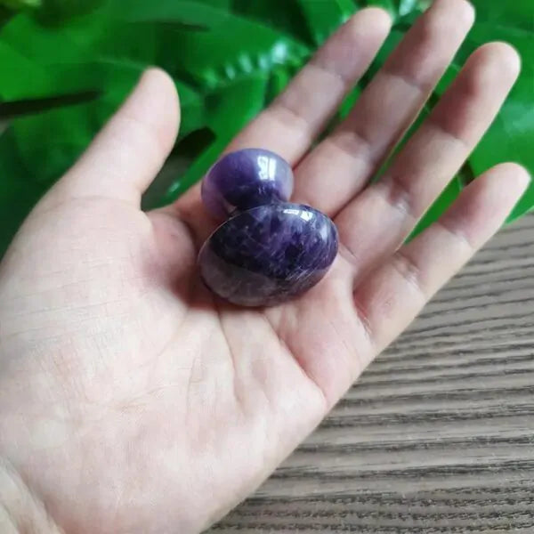 Mushroom Shape Amethyst Gua Sha