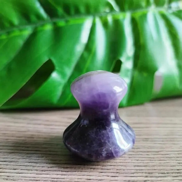 Mushroom Shape Amethyst Gua Sha